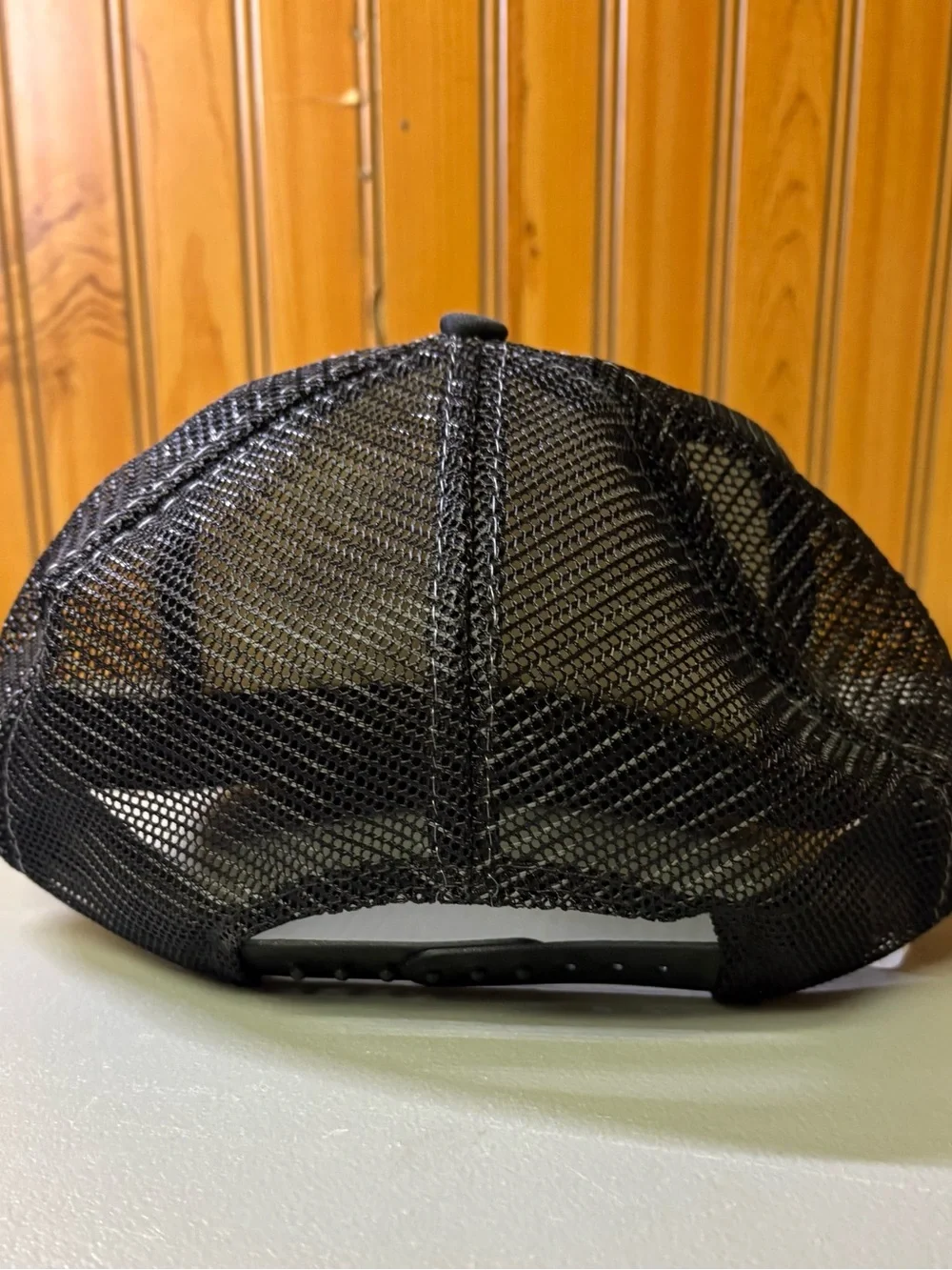 Black & White Motorcycle Trucker Hat